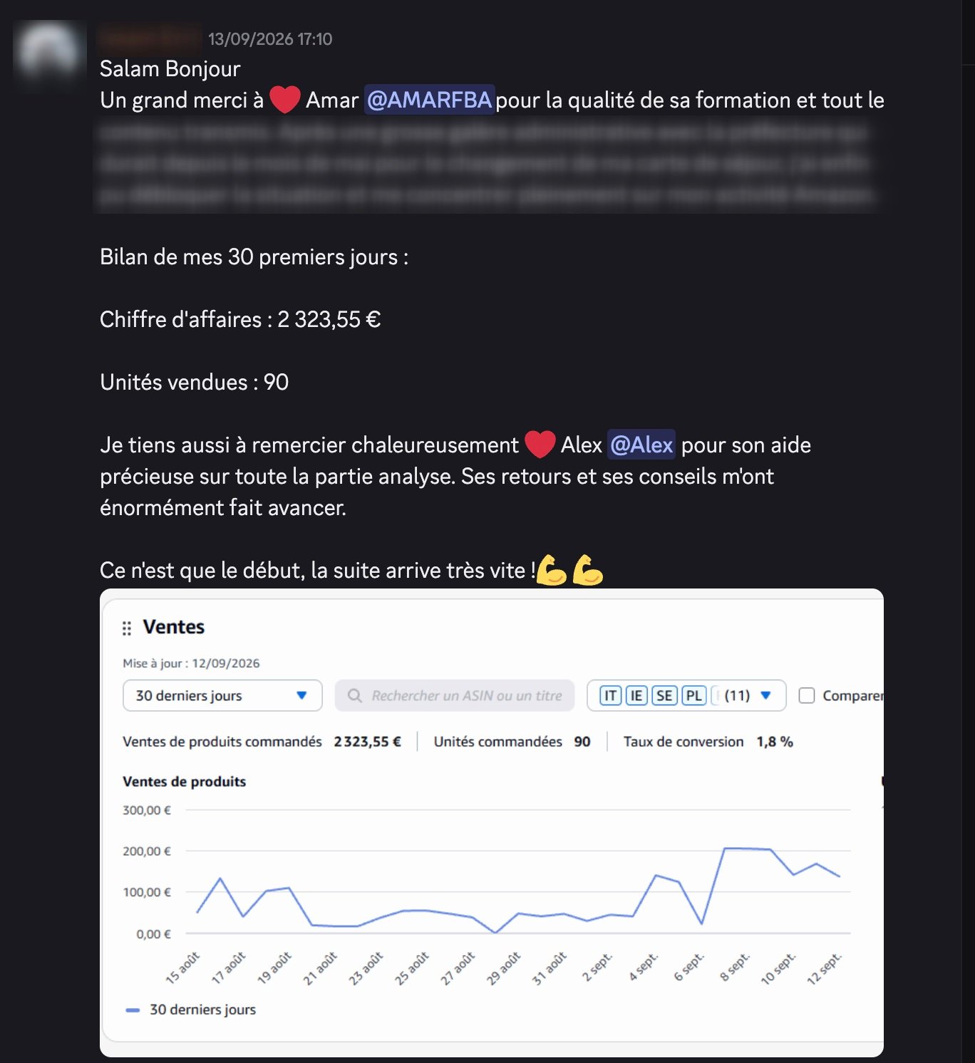 Message Discord d'Issam